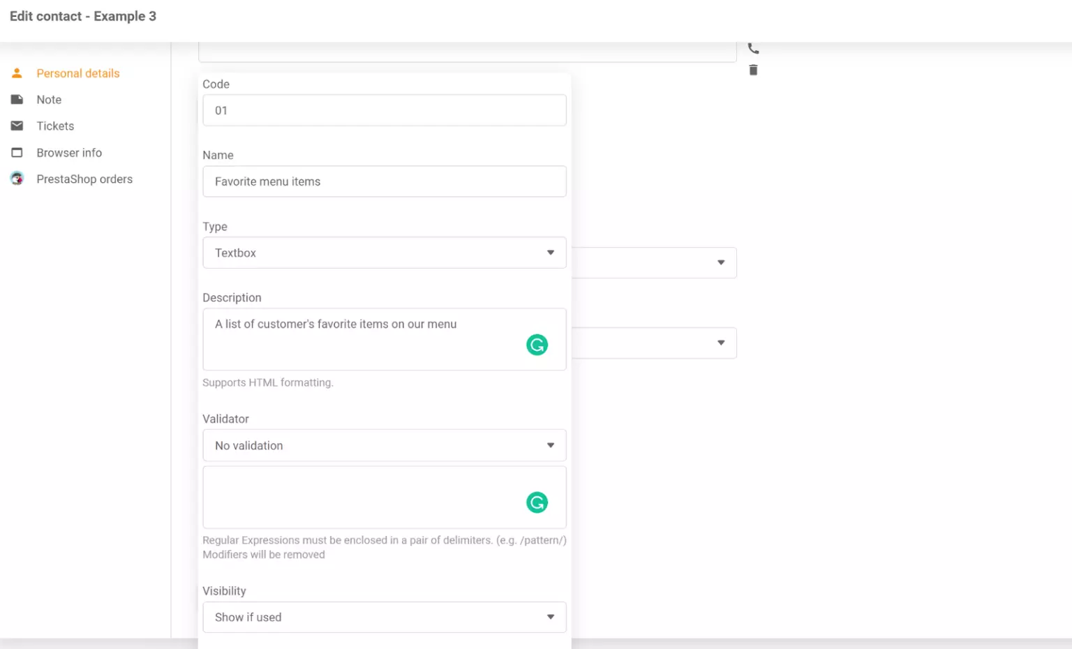 Нов контакт добавен към списъка с контакти на LiveAgent