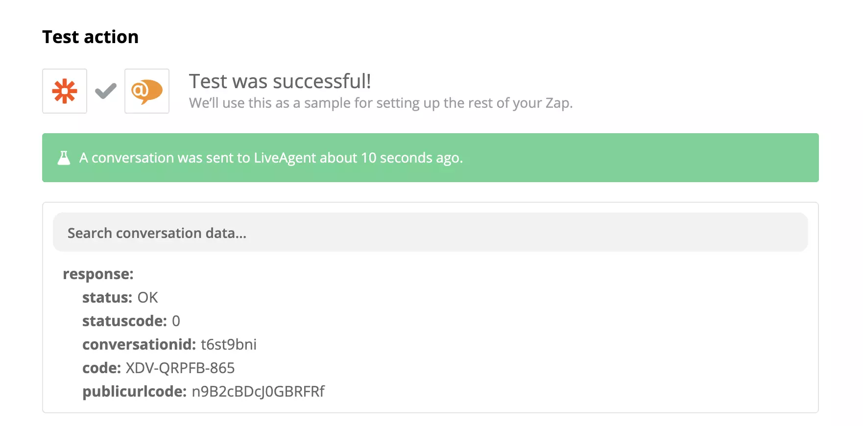 Успешен тест на интеграция между Stripe и LiveAgent