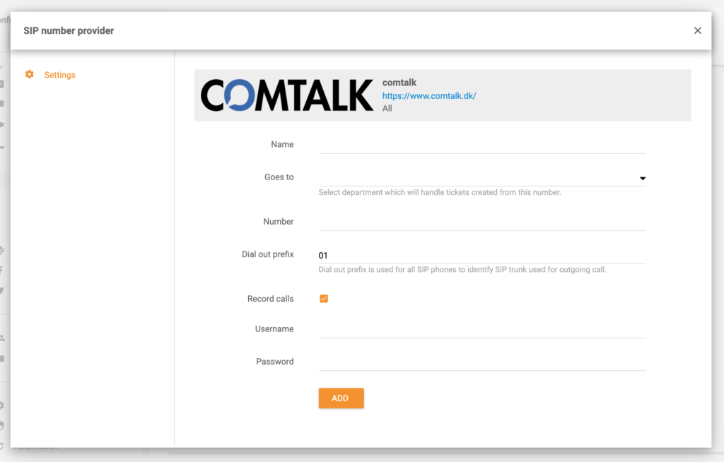LiveAgent ComTalk интеграция