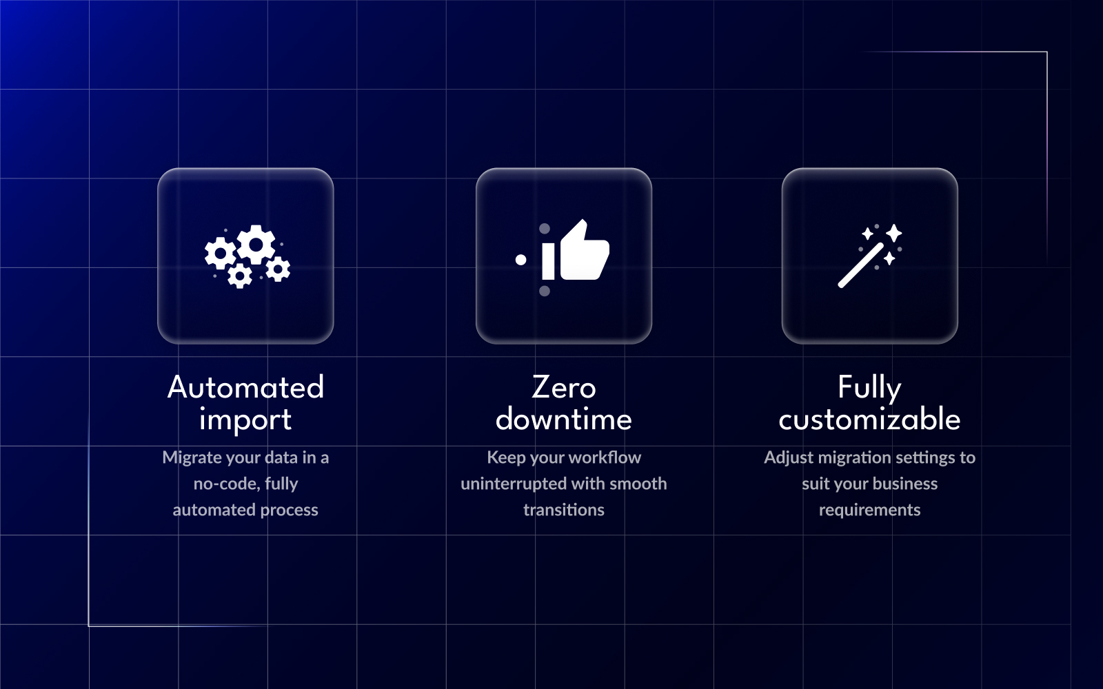 Ключови функции на Help Desk Migration