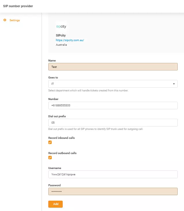 Удостоверения на SIPcity