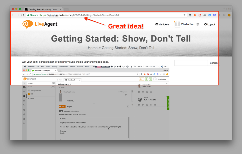 CloudApp edit and annotate feature