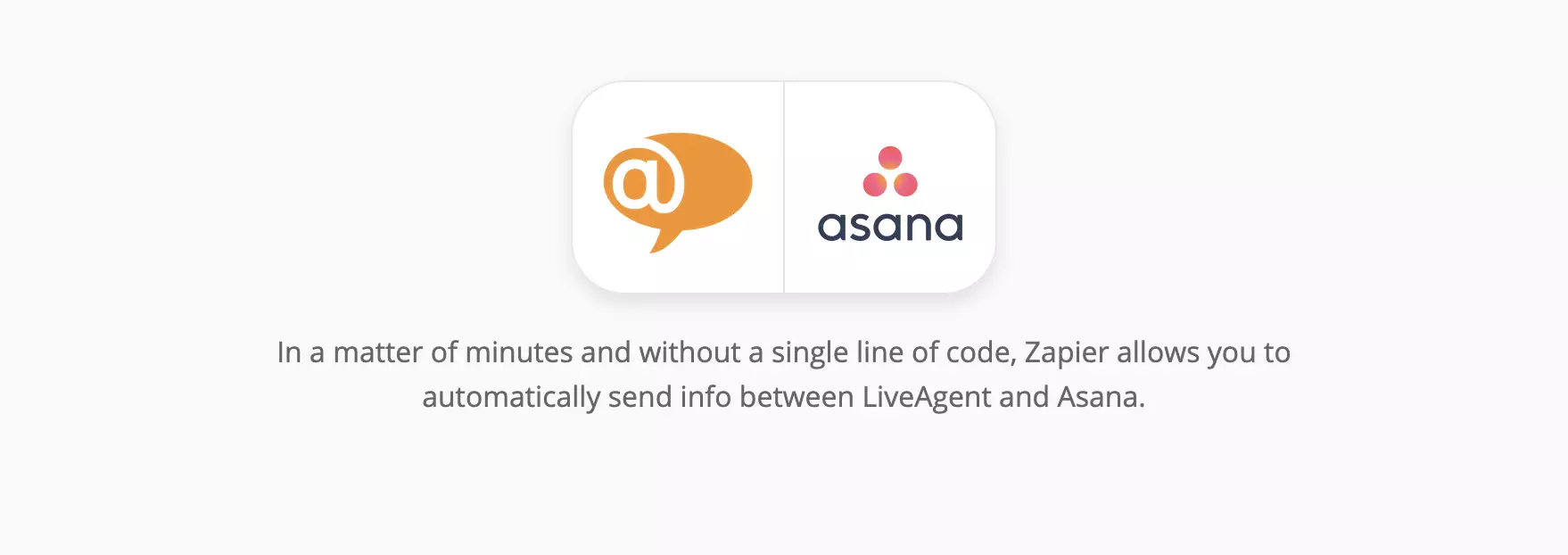 Страница за интеграция на LiveAgent и Asana на Zapier