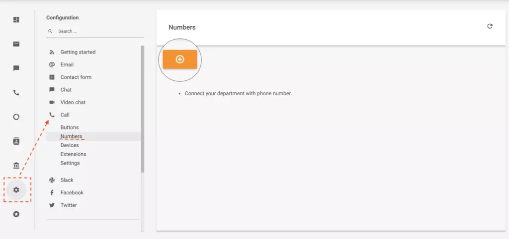 LiveAgent навигация