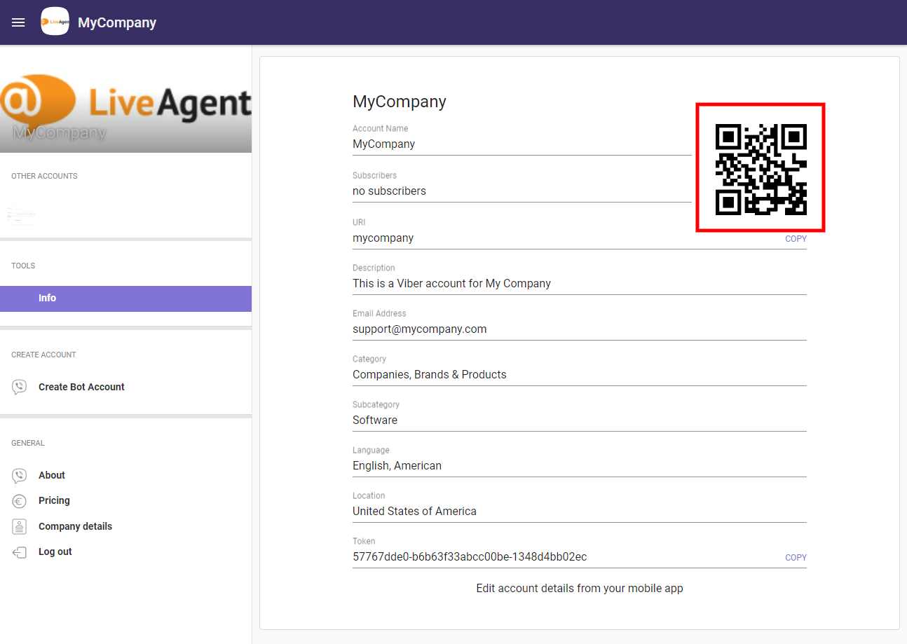 Където да намерите и копирате QR кода за интеграция на Viber
