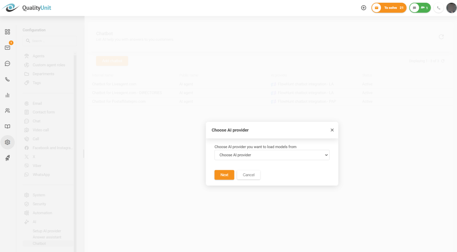 Избор на AI доставчик за чатбот