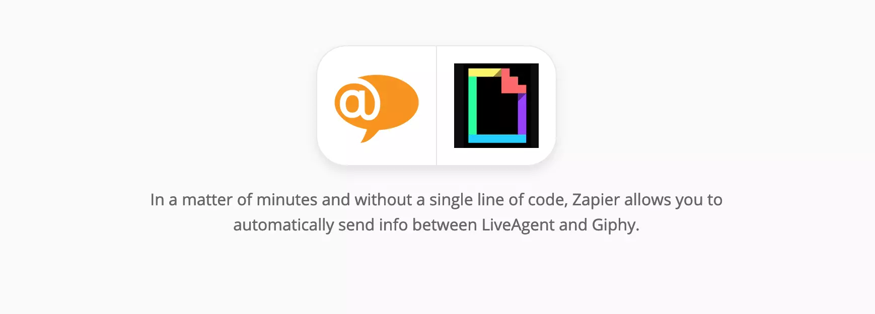 LiveAgent и Giphy интеграция на Zapier