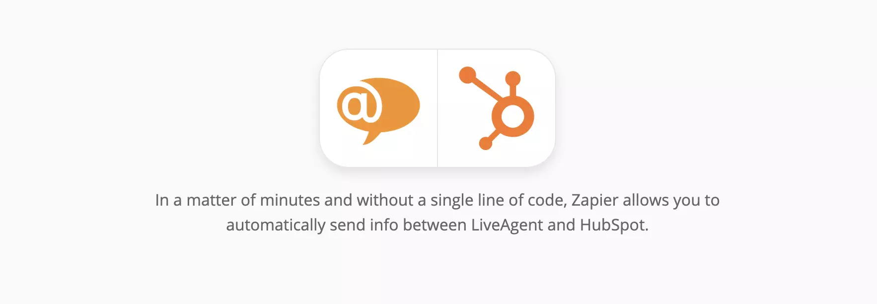 Страница на интеграция на HubSpot и LiveAgent на Zapier