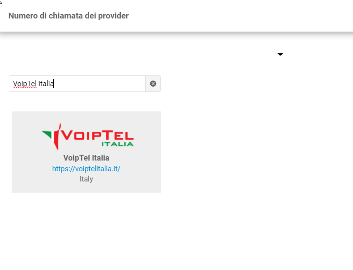 Search VoipTel Italia
