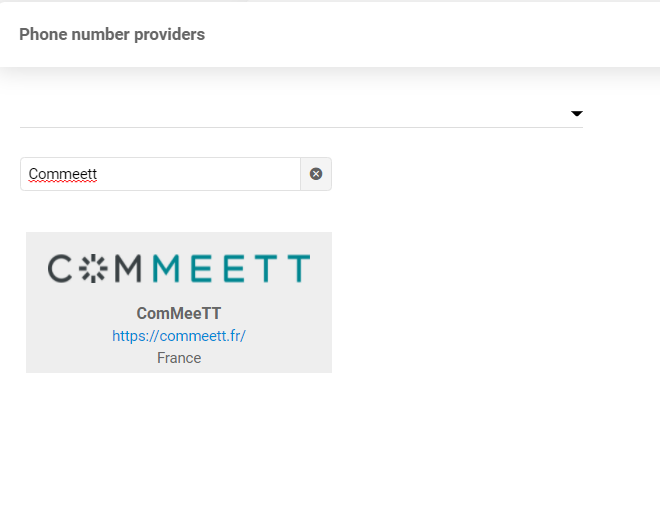 Търсене на ComMeeTT