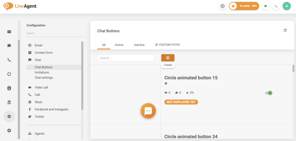 Създаване на бутон за чат в LiveAgent