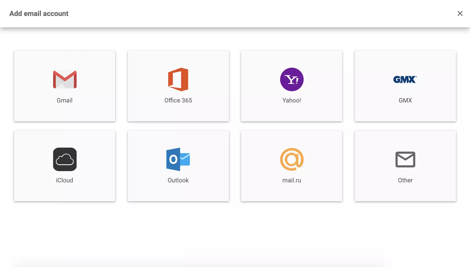 Mail.ru в настройките на LiveAgent при добавяне на нов имейл адрес