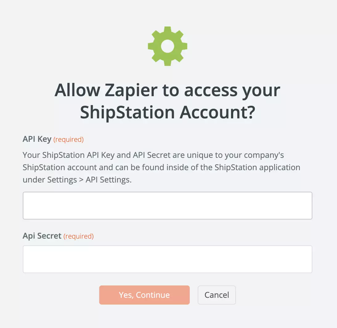 Настройки на API на ShipStation