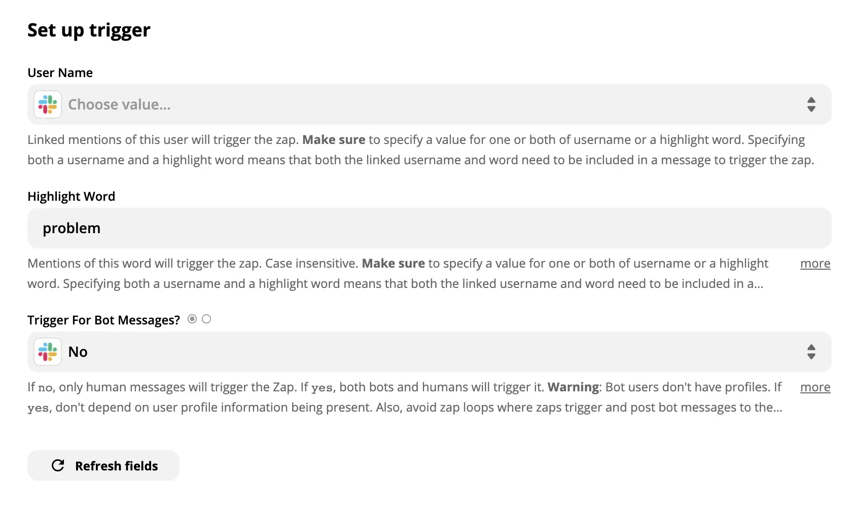 Демонстрация на настройка на Slack задействане на Zapier