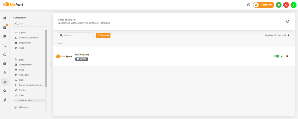 Успешна интеграция между Viber и LiveAgent