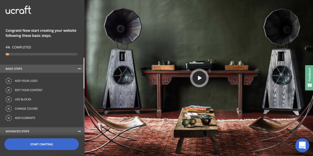 Редактор на Ucraft