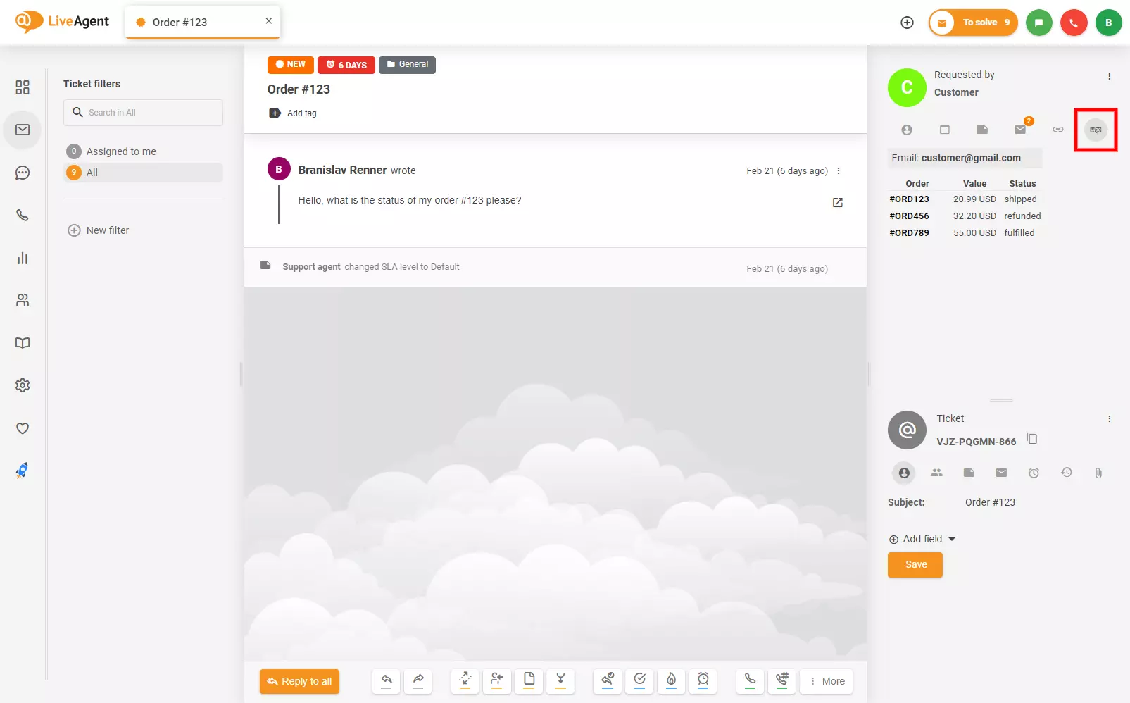 Където да намерите WooCommerce интеграция в LiveAgent билет