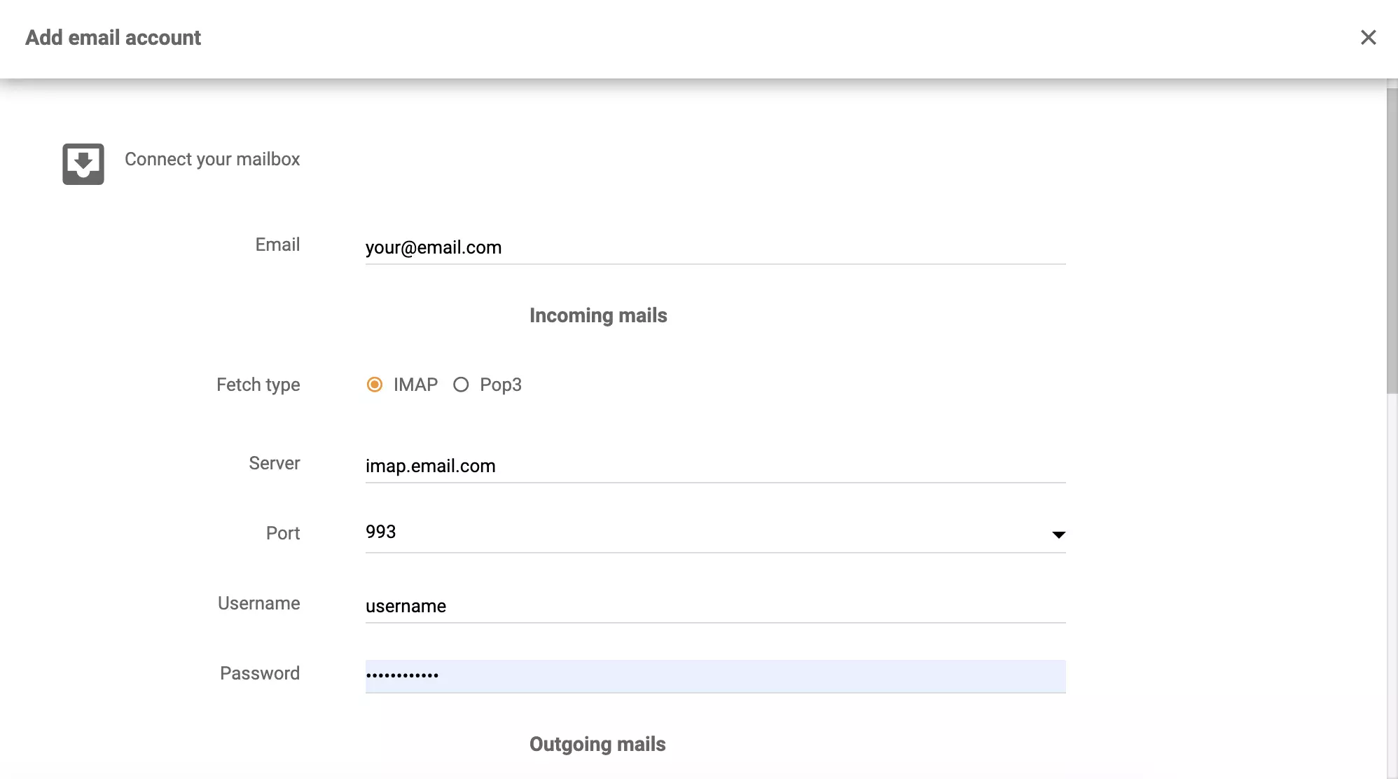 Детайли на Zentyal в интеграцията на LiveAgent