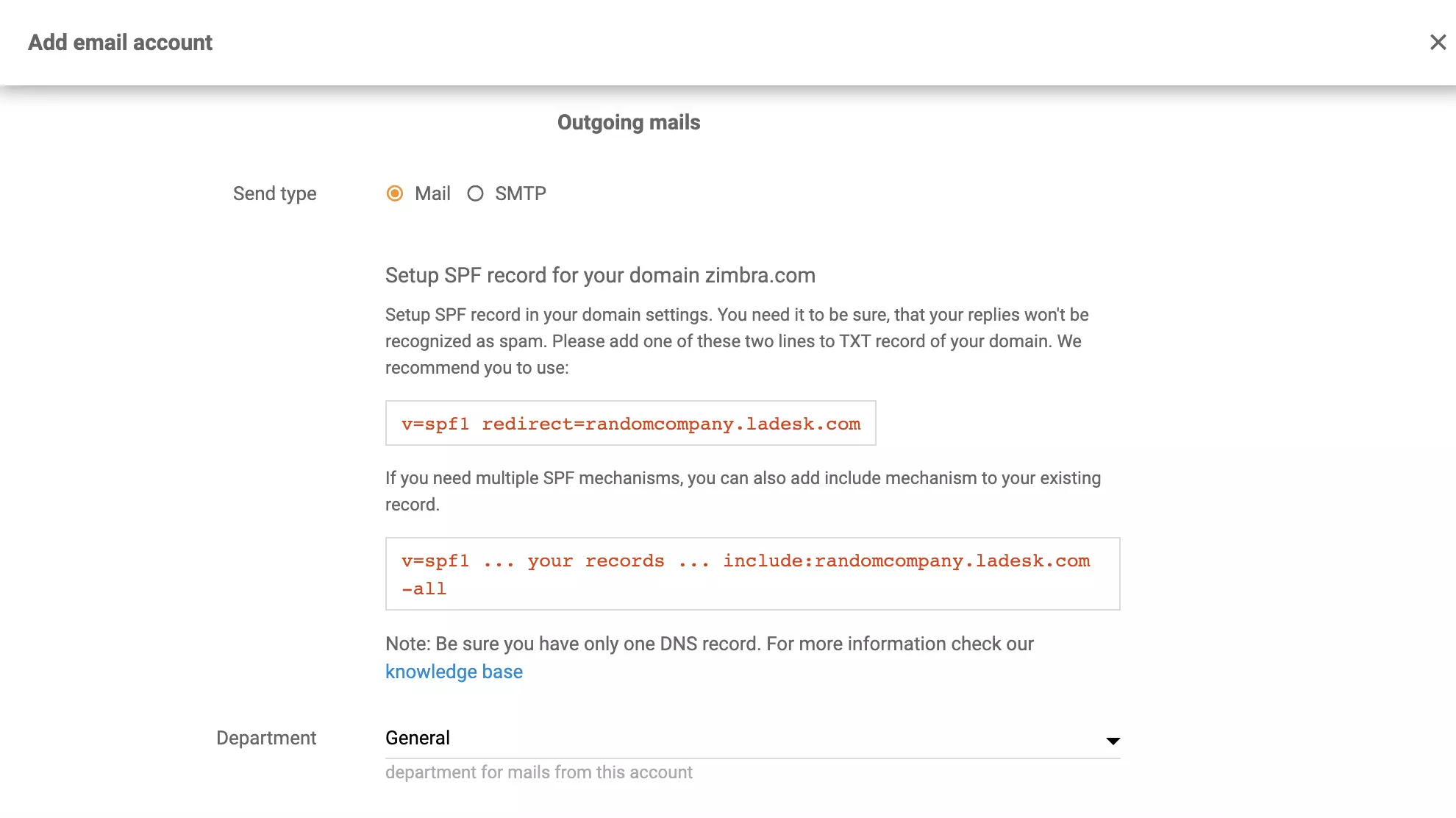 Настройка на Zimbra forwarding