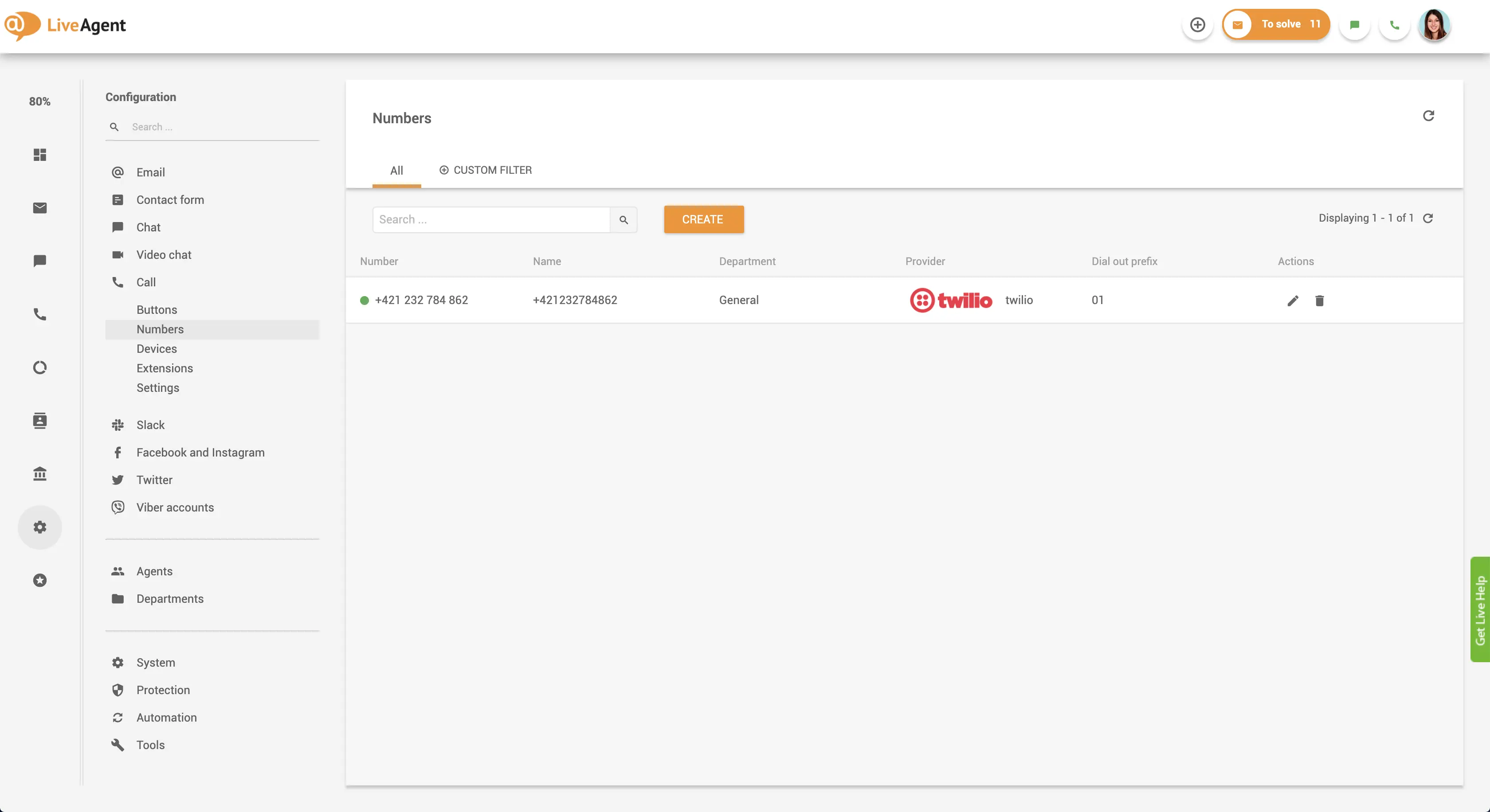 Интерфейс за свързване на телефонен номер