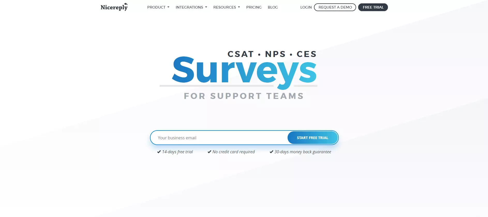 Начална страница на NiceReply