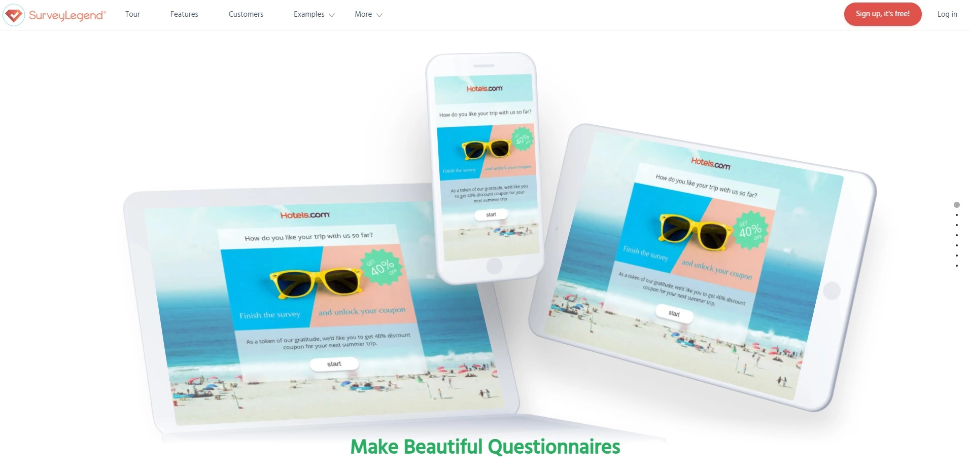 Начална страница на SurveyLegend