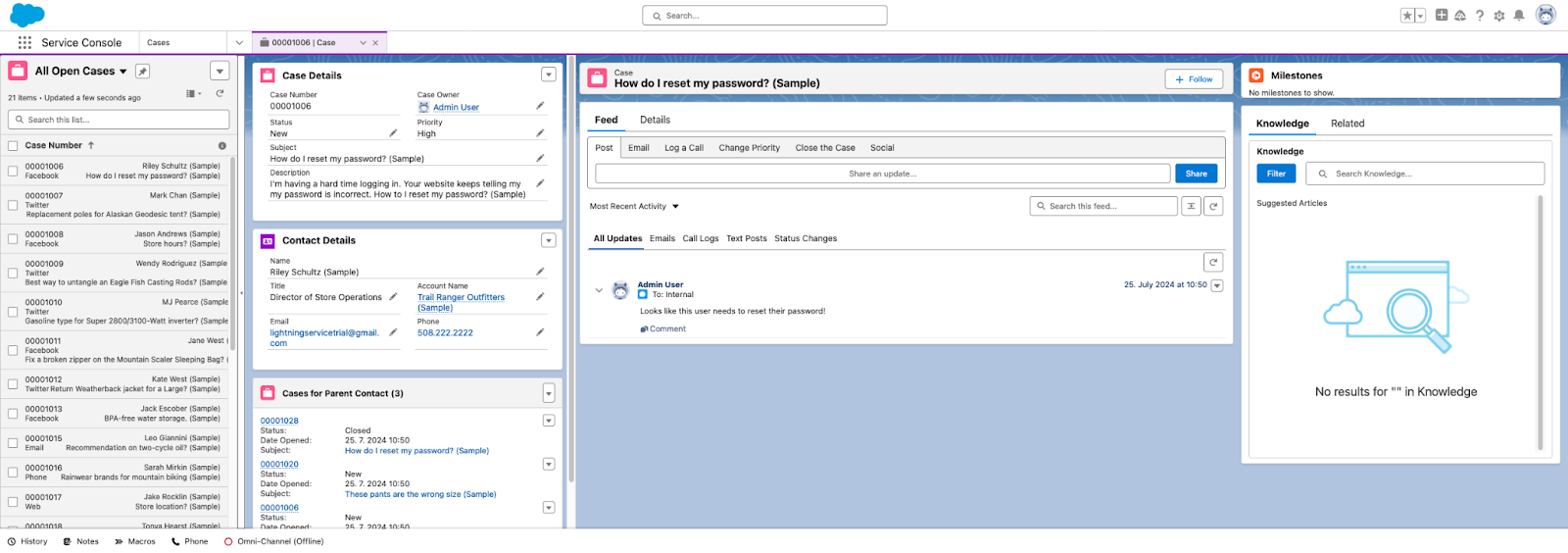 Salesforce Service Cloud Customer Service Software