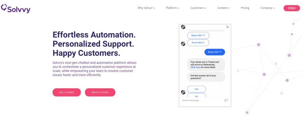 Начална страница на Solvvy